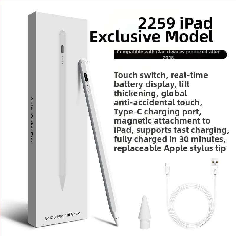 Aktivni kapacitativni stylus za iPad tablete s zamjenjivim vrhom
