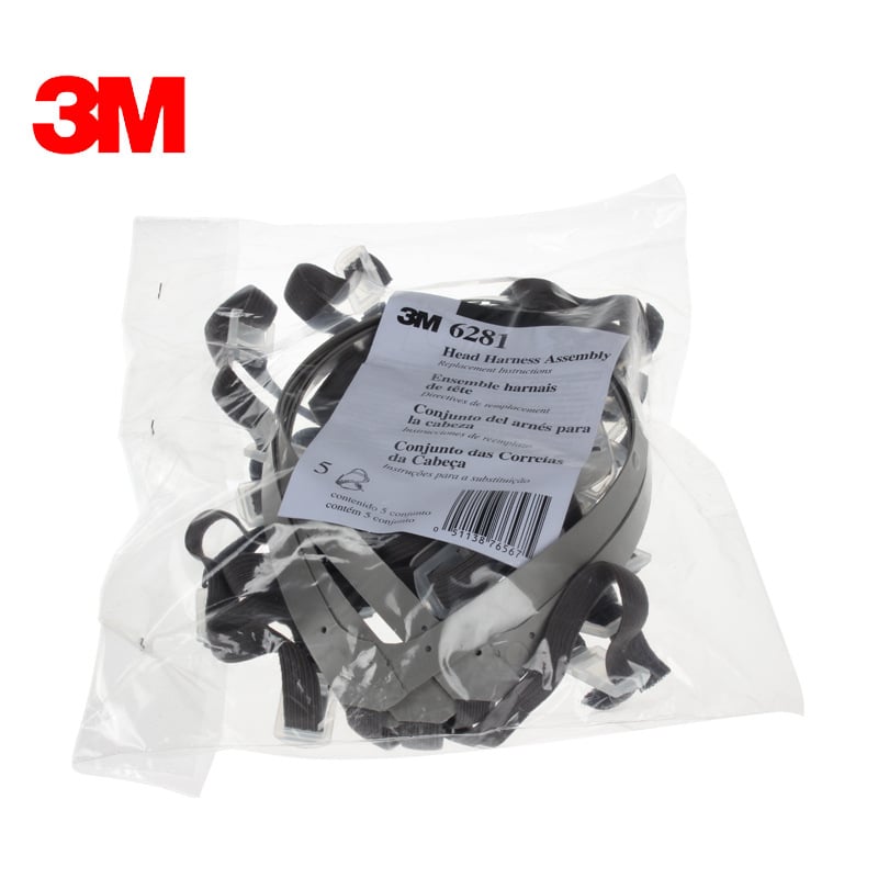 3M 6281 Set traka za glavu za masku 6100/6200 – zamjena trake i dodataka za prašnu masku