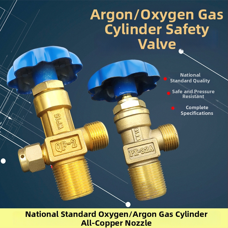 Ventil oxigénového valca QF-2 s hlavou ventilu WP-15 pre fľaše 4–40 L, argónový valec