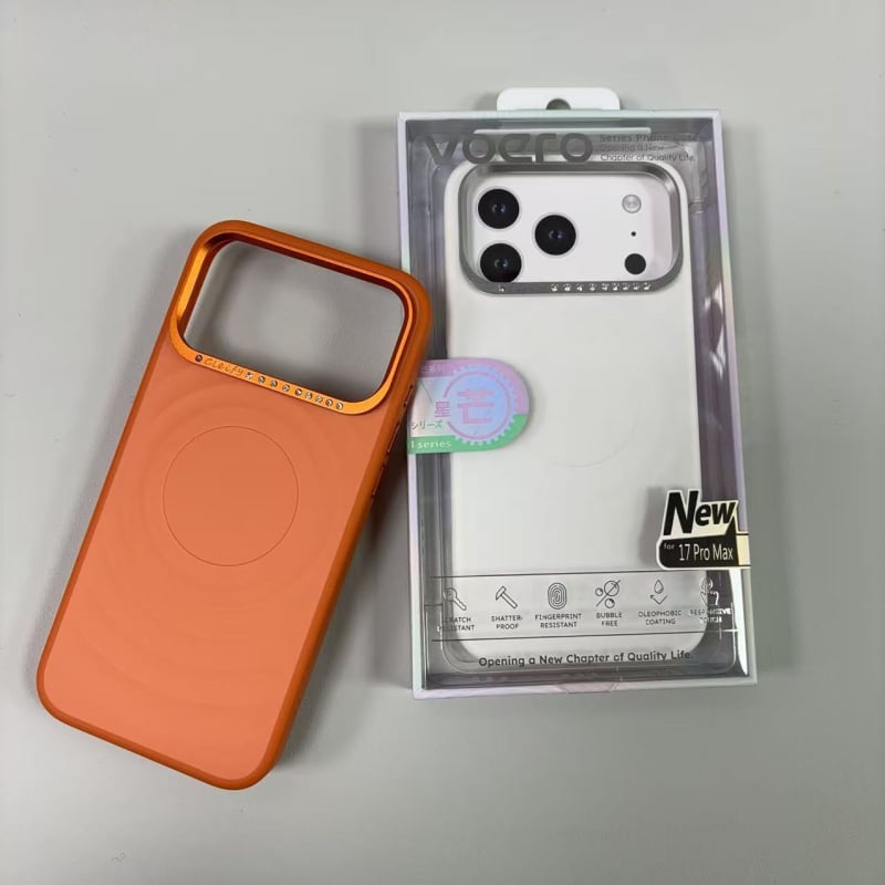 Voero Star Series zaštitno kućište s dijamantima za kameru za iPhone 17, ženski stil