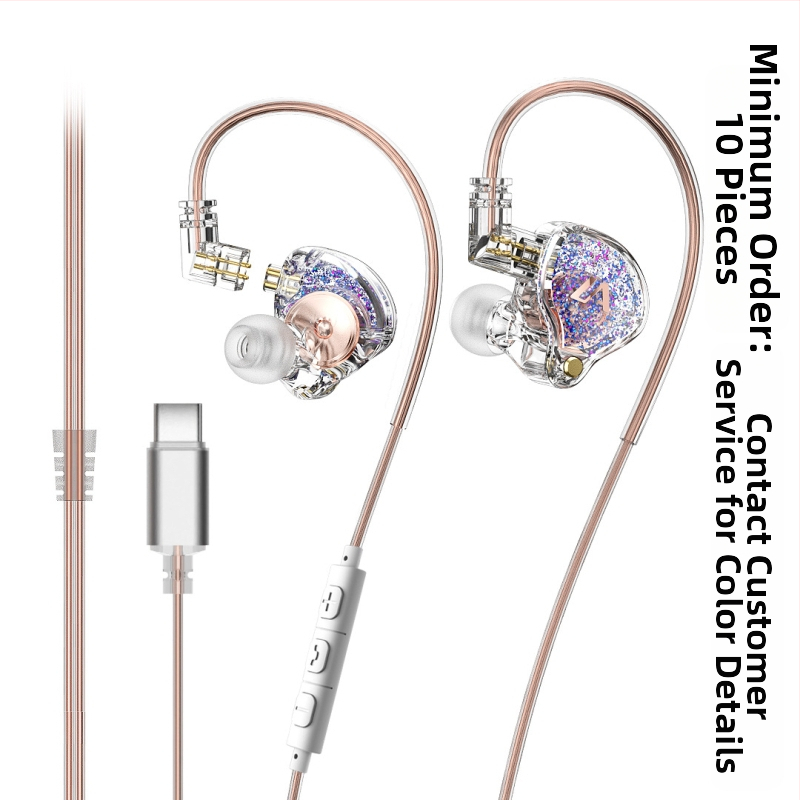 Lafitear LM3 žičane slušalice s zamjenjivim kabelom, dinamički drajver, 3D panel, Hi-Fi za mobilne igre i glazbu
