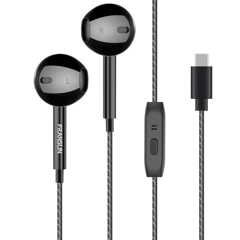 FRANSUN A02 Polu-ušne Hi-Fi slušalice s mikrofonom