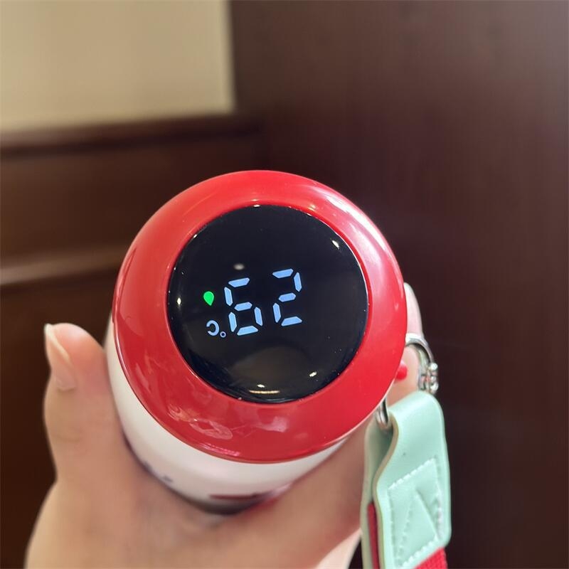 Termos inteligent cu afișaj de temperatură pentru fete, capacitate mare, stil, bidon de apă portabil, model nou, cadou pentru elevi