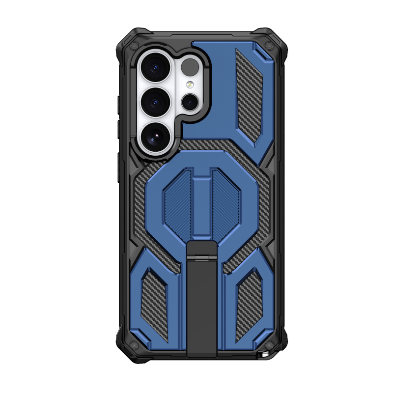 Carcasă Samsung S26 Ultra cu protecție 3 în 1 de tip militar, anti-cădere și suport magnetic, compatibilă cu S25/S24