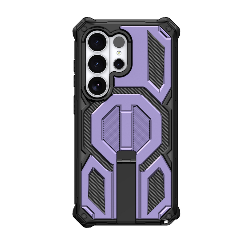 Carcasă Samsung S26 Ultra cu protecție 3 în 1 de tip militar, anti-cădere și suport magnetic, compatibilă cu S25/S24