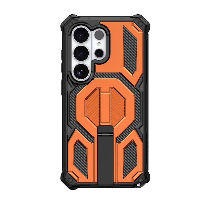 Carcasă Samsung S26 Ultra cu protecție 3 în 1 de tip militar, anti-cădere și suport magnetic, compatibilă cu S25/S24