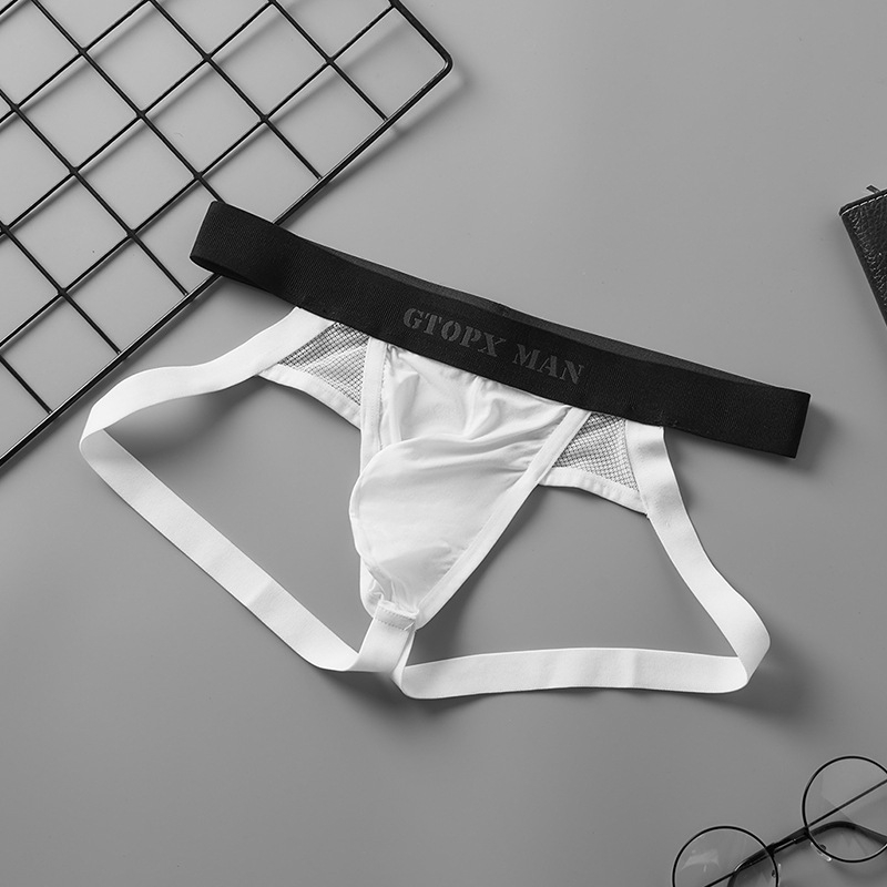 GTOPX MAN Muške Ice Silk T-Back Gaćice, Nizak Struk, Prozračne, Najlon