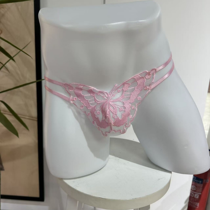 Francuski stil seksi muške tangice s motivom leptira i čipkom