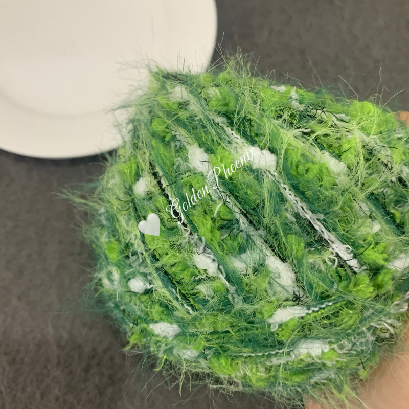 Primăvară verde: șal, geantă și husă pentru card croite manual, material moale, margine cusută cu motiv iepuraș dulce, stil proaspăt