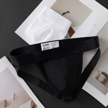 Muški dvostruki pamukasti thong bikini, s U-oblikom podizanja, prozračan