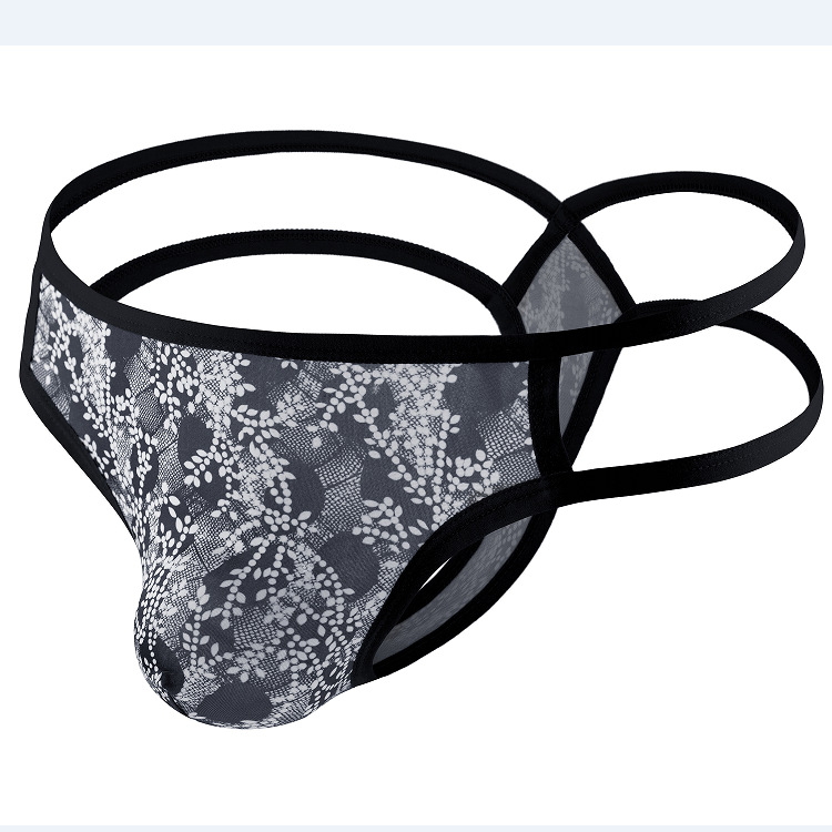 Nova muška tangica s floralnim uzorkom, prozračna, udobna, seksi i stilska.