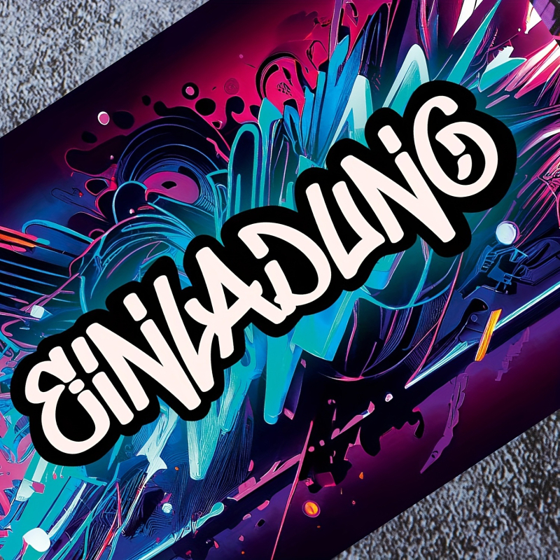 12 bucăți de invitații de naștere cu graffiti elegante