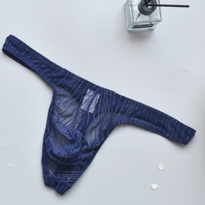 Muške prozirne najlonske thong gaćice – prozračne, brzo se suše – Model B906