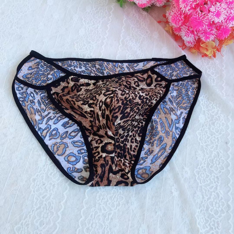 Muške gaćice s leopard uzorkom, niski struk, s U‑oblikom prednjeg džepa, 3-djelni set