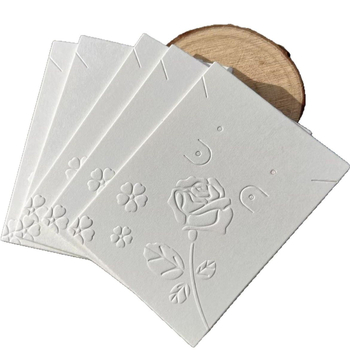 Carte de îngrijire a bijuteriilor din hârtie de bumbac, cu instrucțiuni de ștampilare cu folie, hârtie specială pentru imprimare, tiraj mic, formă neobișnuită