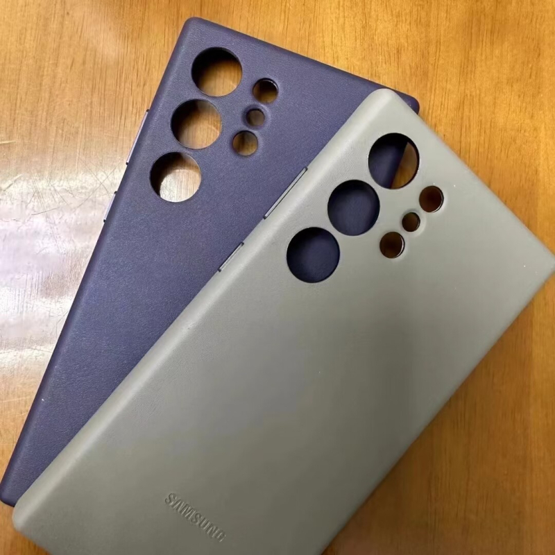 Husă de protecție pentru Samsung Galaxy S23 Ultra / S24 Ultra / S22+, piele sintetică, acoperire totală, protecție la cădere, anti-amprente