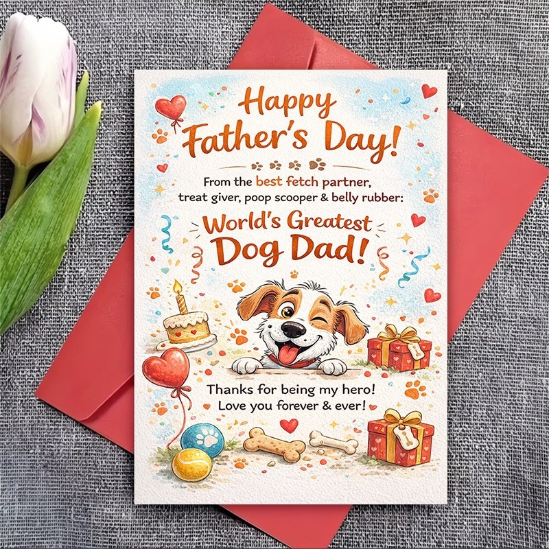 Carte de felicitare pentru Ziua Tatălui – card decorativ