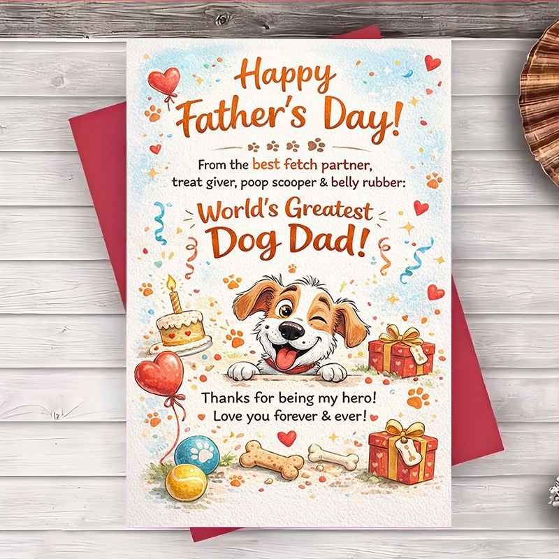 Carte de felicitare pentru Ziua Tatălui – card decorativ