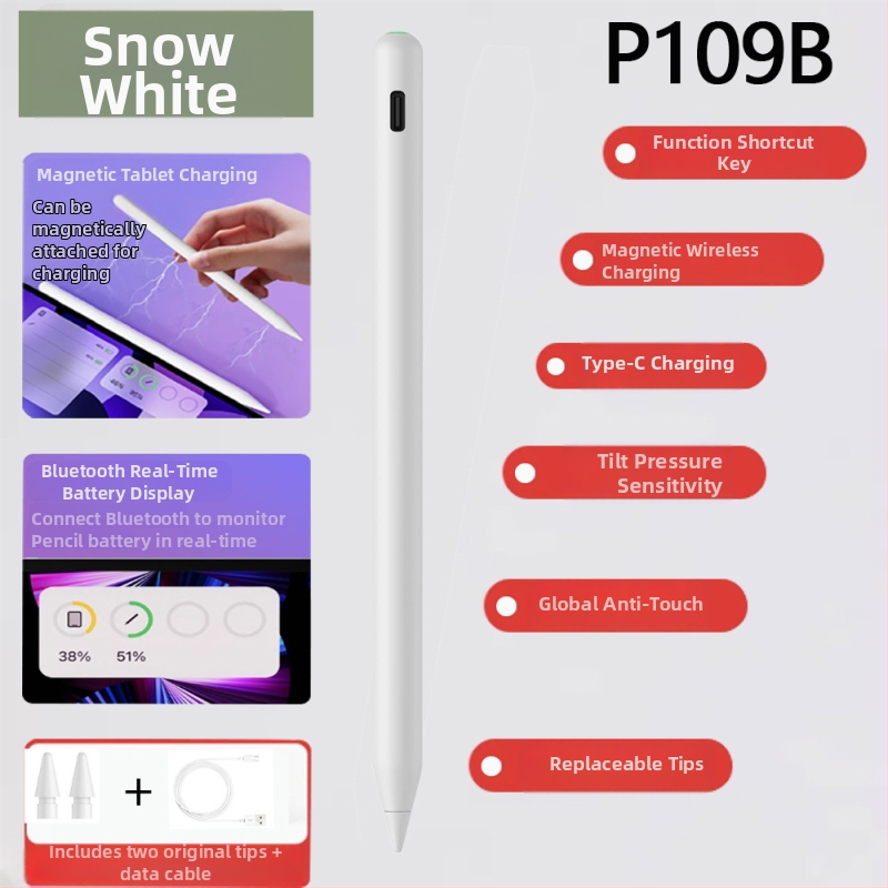 iPad kapacitivna olovka – zamjenski stylus za iPad Pro s magnetskim punjenjem (kompatibilno s Apple Pencil)