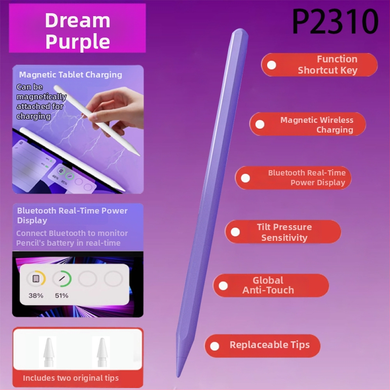 iPad kapacitivna olovka – zamjenski stylus za iPad Pro s magnetskim punjenjem (kompatibilno s Apple Pencil)