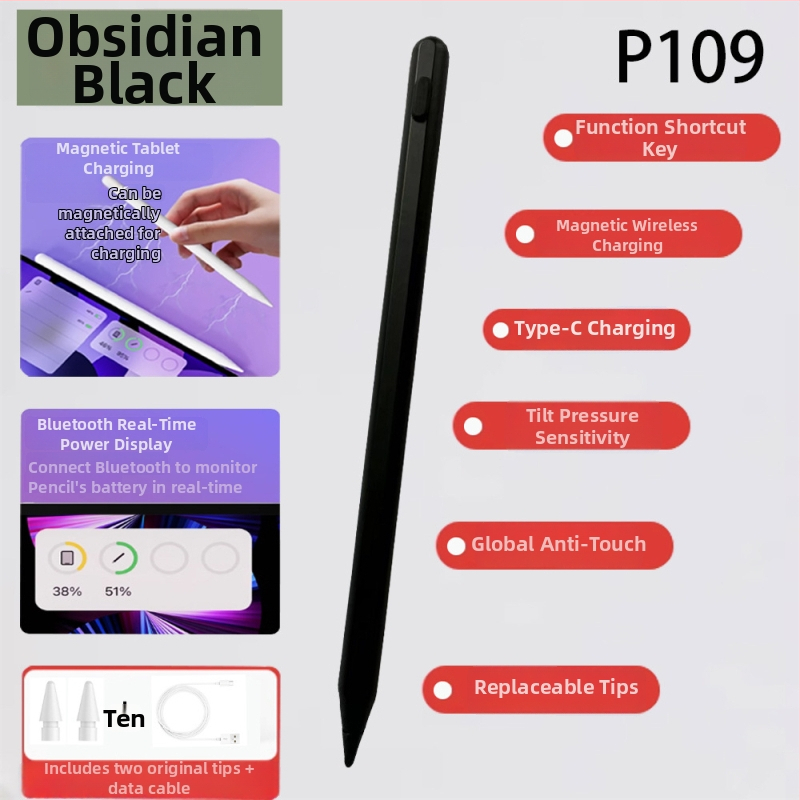 iPad kapacitivna olovka – zamjenski stylus za iPad Pro s magnetskim punjenjem (kompatibilno s Apple Pencil)
