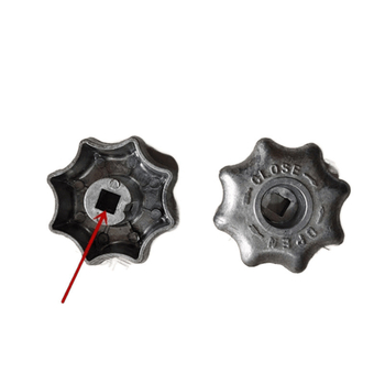 QF-2 Accesorii pentru valvele cilindrilor de oxigen, argon și CO2 — roată de mână hexagonală din aluminiu