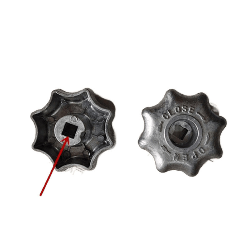 QF-2 Accesorii pentru valvele cilindrilor de oxigen, argon și CO2 — roată de mână hexagonală din aluminiu