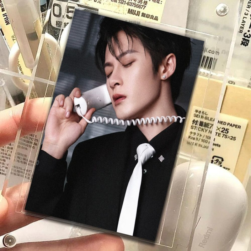 48 de carduri foto Tan Jianci Harper's Bazaar Night — carduri colecționabile, cu două fețe, pentru un idol masculin stilat