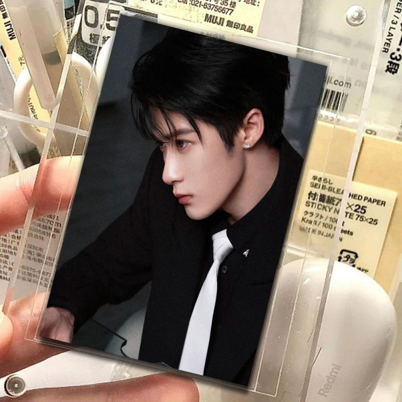 48 de carduri foto Tan Jianci Harper's Bazaar Night — carduri colecționabile, cu două fețe, pentru un idol masculin stilat