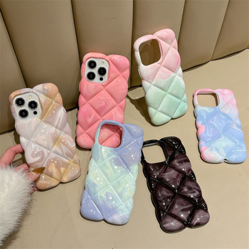 Zaštitna maska s 3D rombom i gradijentnim uzorkom za iPhone 11–14 Pro/Max