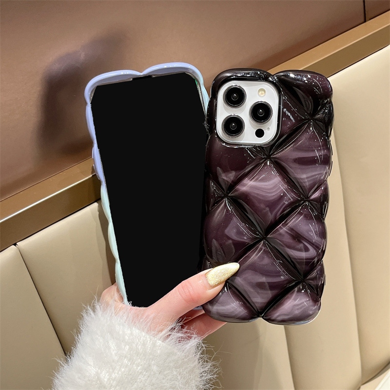 Zaštitna maska s 3D rombom i gradijentnim uzorkom za iPhone 11–14 Pro/Max