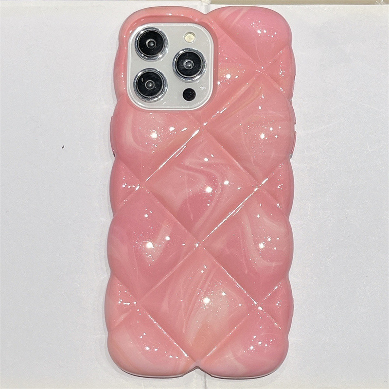 Zaštitna maska s 3D rombom i gradijentnim uzorkom za iPhone 11–14 Pro/Max