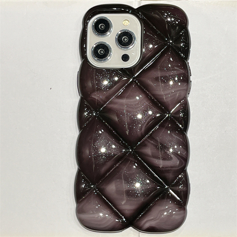Zaštitna maska s 3D rombom i gradijentnim uzorkom za iPhone 11–14 Pro/Max