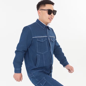 Denim radni komplet za zavarivanje s zaštitom od iskri, otporan na habanje i prljavštinu, odjeća za auto servis