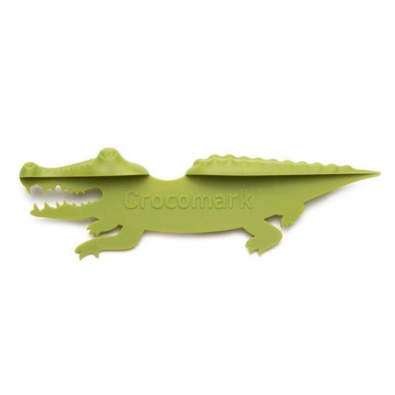 Semn de carte în formă de crocodil, personalizabil, cu animale desenate, în stil antic chinezesc, mic cadou pentru cărți
