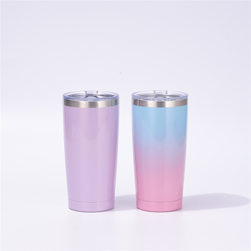 Pahar auto izolat cu pereți dubli, Rainbow Paint, oțel inoxidabil 304, 20oz