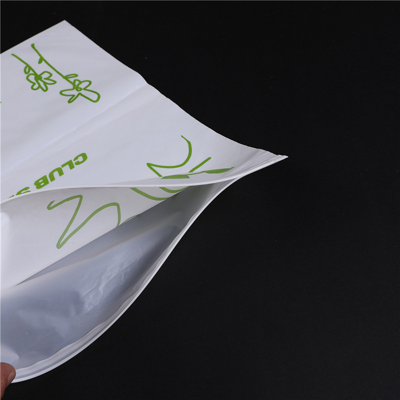 Pungi transparente de plastic pentru ambalare cu fermoar, PLA complet biodegradabilă pentru haine
