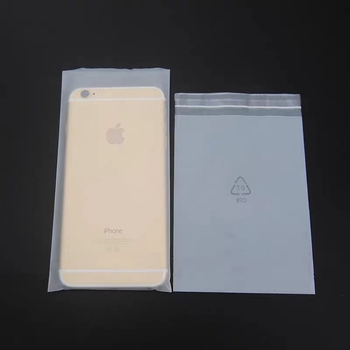 Pungă CPE alb lăptos, antistatice, mată, cu deschidere plată, autoadezivă, îngroșată, pentru încărcător de telefon