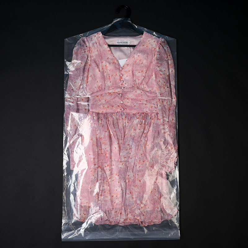 Husă transparentă de protecție împotriva prafului pentru haine, husă din plastic pentru paltoane și costume (unică folosință)