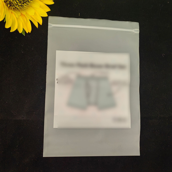 Saci EVA opaci de ambalare, cu fermoar, pungi PE transparente auto-seal pentru haine și șosete