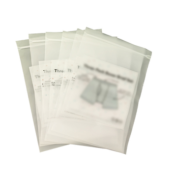 Saci EVA opaci de ambalare, cu fermoar, pungi PE transparente auto-seal pentru haine și șosete