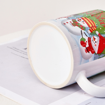 Cană ceramică cu logo personalizat, 11 oz, cadou de Crăciun și Anul Nou
