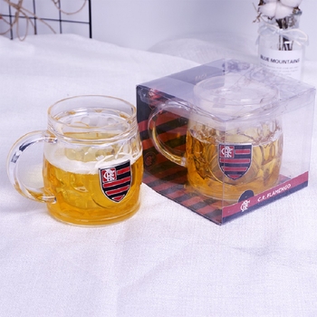 Pahar de bere din plastic, cu pereți dubli, design creativ, capacitate mare, pentru acasă, bar și cafenea