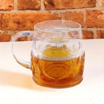Pahar de bere din plastic, cu pereți dubli, design creativ, capacitate mare, pentru acasă, bar și cafenea