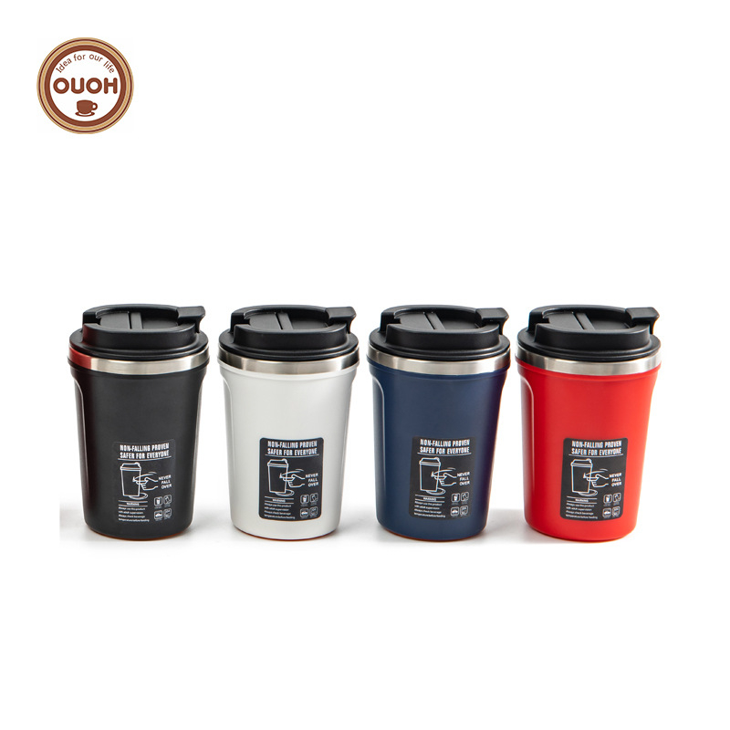 Ceașcă de cafea personalizată din oțel inoxidabil cu pereți dubli, izolat, potrivită pentru birou și casă, potrivită pentru ceai cu lapte