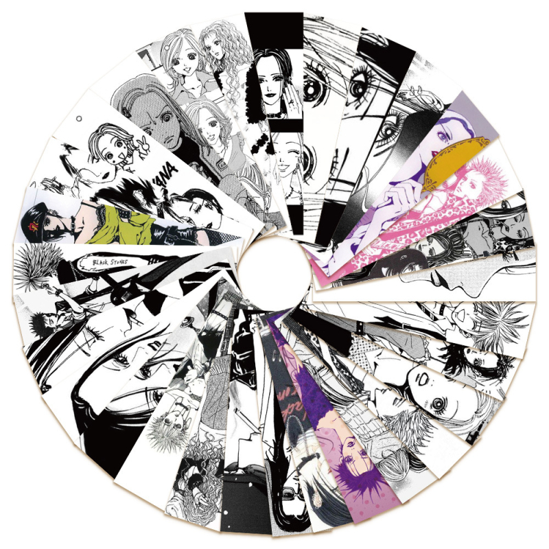 Set de 30 semne de carte Nana – stil anime, materiale DIY de decorare a cărților, carduri de notare pentru lectură, clipsuri din hârtie pentru cărți