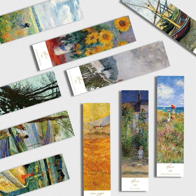 Set de 30 marcaje de carte din hârtie cu ilustrații culturale și artistice, modele retro și note scrise de mână pentru lectură, cadou creativ pentru elevi