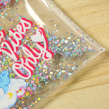 Geantă PVC cu fermoar, design personalizat cu personaje desen animate, sac de depozitare transparent din plastic, gentuță EVA portabilă cu fermoar pentru elevi, organizator pentru rechizite