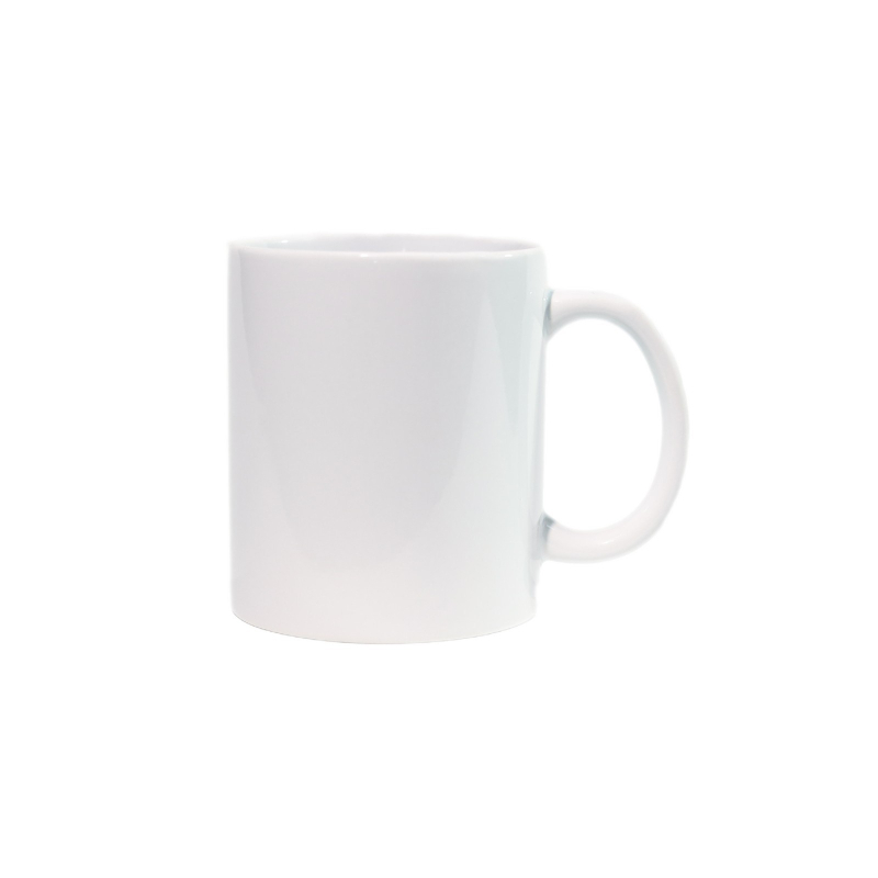 Ceșcă ceramică de 11 oz cu transfer termic și imprimare a logo-ului, design bi-color, cadou promoțional