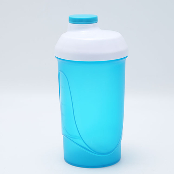 Shaker fabricat la comandă, 600 ml, cu gură dublă pentru shake-uri proteice – fitness